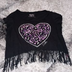 Justice crop tee size 20